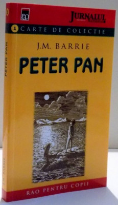 CARTE DE COLECTIE , PETER PAN , NR 1 de J. M. BARRIE , 2004 foto