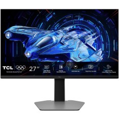 Monitor gaming QD-Mini LED Fast-HVA TCL 27G64, 27&quot;, QHD, 180Hz, 1ms, FreeSync Premium, HDR600, Pivot, Negru