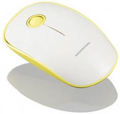 Mouse Modecom Optic Wireless WM112 (Alb/Galben) foto