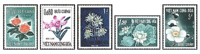 Vietnam Sud 1965 - Flori, serie neuzata foto