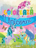 Coloreaza - Unicorni, Girasol