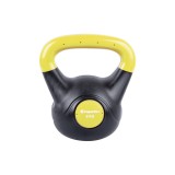 Gantera inSPORTline Vin-Bell Dark 6 kg, plastic, neagra, fitness, forta musculara, antrenament