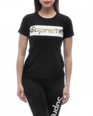 Tricou Negru Femeie Supreme Grip foto