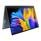 Laptop ASUS Zenbook 14 Flip OLED UP5401EA-KN094X 14 inch 2.8K Touch Intel Core i7-1165G7 16GB DDR4 1TB SSD FPR Windows 11 Pro Pine Grey