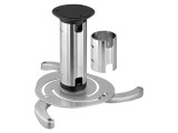 Goobay Suport de tavan argintiu ajustabil 10kg Hmin: 130mm Hmax: 200mm