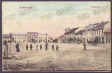 1863 - HUNEDOARA, Market, ( Adler ) Romania - old postcard - used - 1913, Circulata, Printata
