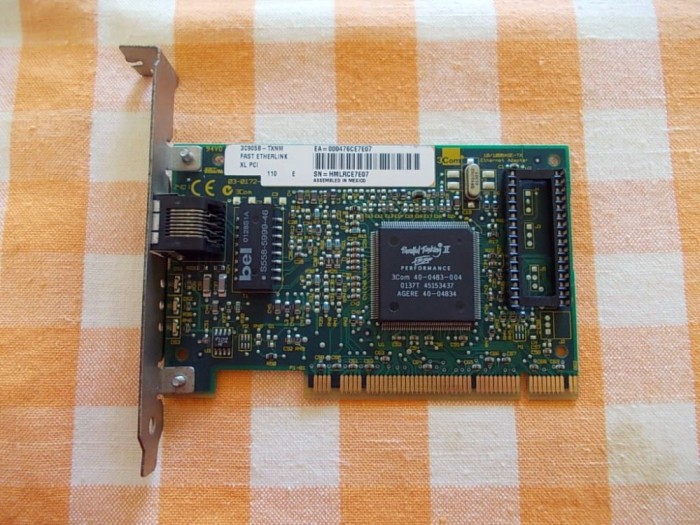 Placa de retea 3COM 3C905B-TXNM, slot PCI