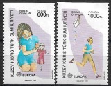 C525 - Ciprui turc 1989 - Europa 2v.nedantelat orizontal,neuzat,perfecta stare