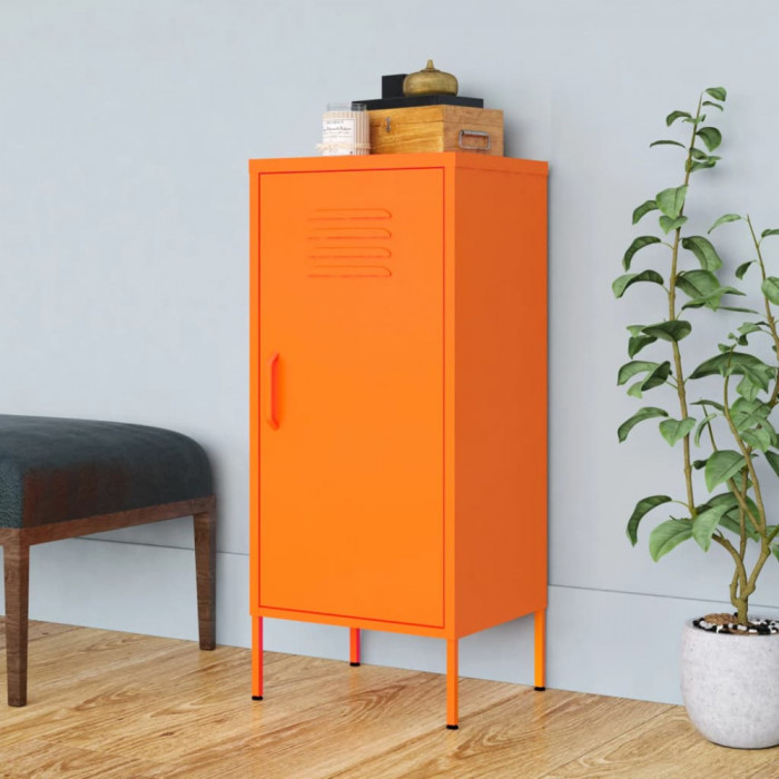 Dulap de depozitare, portocaliu, 42,5x35x101,5 cm, otel GartenMobel Dekor
