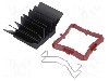 Radiator extrudat, aluminiu, 23mm x 23mm, neagra, Advanced Thermal Solutions - ATS-51230K-C1-R0