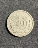 Moneda 20 halleri 1907 Austria, Europa