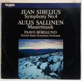 Jean Sibelius - Symphony no. 4 NM / VG+ vinil LP disc Finlandia Finlanda 1980