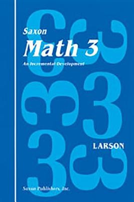 Saxon Math 3: Student Workbook Set First Edition foto