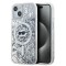 Husa MagSafe pentru Apple iPhone 15 Plus, Karl Lagerfeld, Liquid Glitter Choupette&#039;s Head, Transparenta