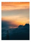 Tablou Canvas pe Orizontul Infinit - Artă Murală Scenică, 26 x 39 cm, CMCLASS