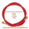 Furtun pentru incarcari - descarcari agenti frigorifici 1/4&quot; SAE, 90 cm Rosu, Oem