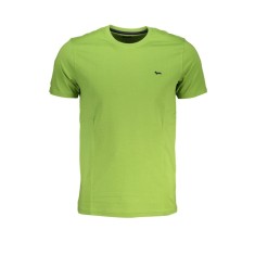 Tricou barbati, cu mini logo, Slim fit, Verde deschis, XL