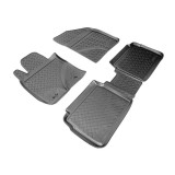 Set de 4 covorase cauciuc 3D stil tavita premium pentru Toyota Avensis T27 2011-2018, Recambo