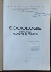Sociologie generală &ndash; Universitatea din București, 1985 &ndash; curs UB, epocă comunistă