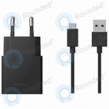 &Icirc;ncărcător rapid Sony 2700mAh UCH12 incl. Cablu de date USB tip C negru 1300-7137.1