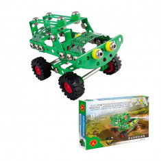 Set constructie din 152 piese metalice Little Constructor - Jeep