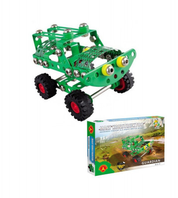 Set constructie din 152 piese metalice Little Constructor - Jeep foto