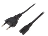 Cablu Alimentare 3m Negru IEC C7 250V 2,5A