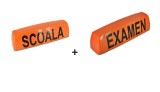 Set 2 Casete Auto Scoala Soferi (SCOALA + EXAMEN) ALM, 42x12.5x11cm, Montaj Magnet/Ventura