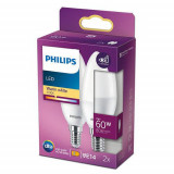 Cumpara ieftin 2 Becuri LED Philips B38, EyeComfort, E14, 7W (60W), 806 lm, lumina calda