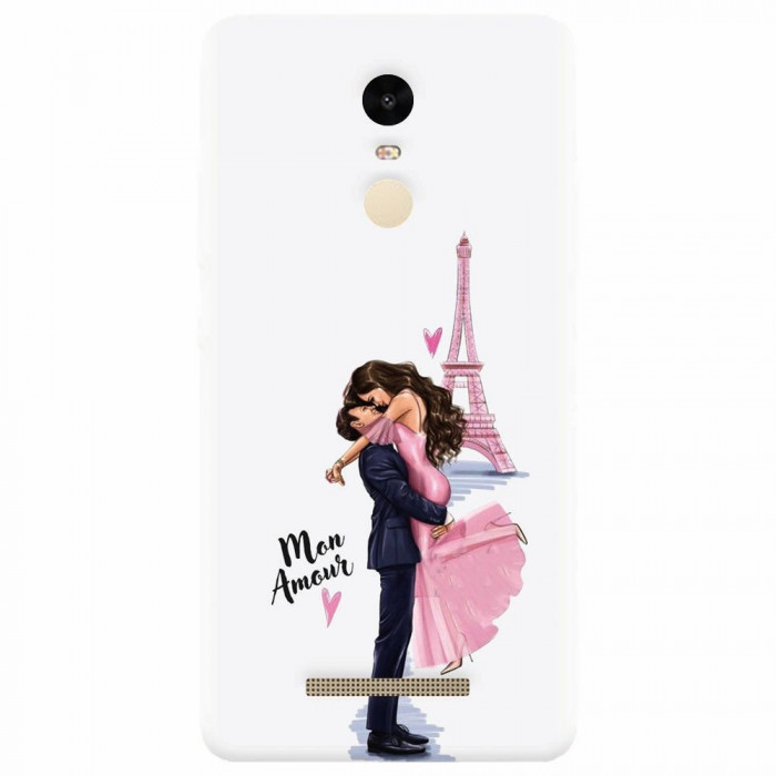 Husa silicon pentru Xiaomi Remdi Note 3, Paris Love Mon Amour