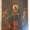 Veche icoana praznicara pe lemn reprezentare a Adeveririi lui Toma atelierul mănăstirii Căldărușani cca 1850