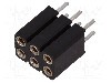 Conector 6 pini, seria {{Serie conector}}, pas pini 2.54mm, CONNFLY - DS1002-03-2*3131