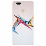 Husa silicon pentru Xiaomi Mi A1, Abstract Minimalistic Colors Triangles