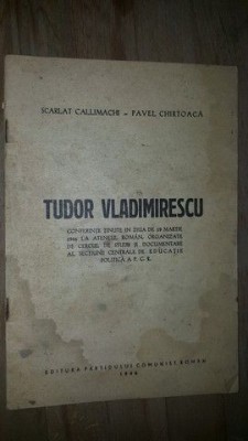 Tudor Vladimirescu- Scarlat Callimachi, Pavel Chirtoaca foto