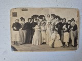 Fotografie Veche de Colecție &ndash; Grup Costumat &ndash; Teatru/Bal Mascat &ndash; cca. 1910