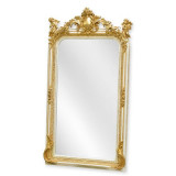 Oglinda monumentala cu o rama alb cu auriu FD-7, Baroc