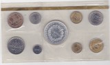 Set Monede Franta 1975, inclusiv 50 Franci Argint - Numismatica