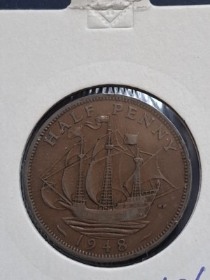 Half penny 1948 foto