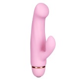 Vibrator Iepuras Blush, 20 Moduri Vibratii, Silicon, Roz, 17 cm, Passion Labs, Sensations