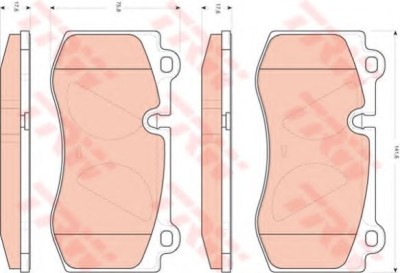 Set placute frana,frana disc MERCEDES CLS (C219) (2004 - 2011) TRW GDB1733 foto