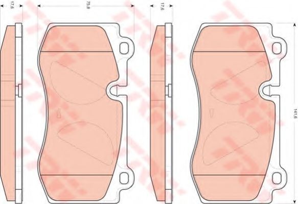 Set placute frana,frana disc MERCEDES CLS (C219) (2004 - 2011) TRW GDB1733