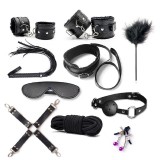 Set BDSM Cross Selection 10 pcs Black