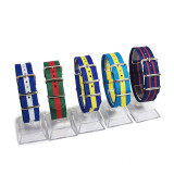 Set 5 curele de ceas NATO colorate - 18mm, 20mm, 22mm - WZ5290