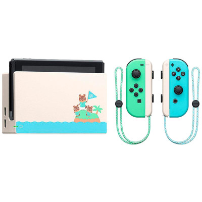 Consola Switch, Ecran Tactil, Rezolutie 1280x720, 32 GB, Animal Crossing New Horizons Special Edition Blue/Green foto