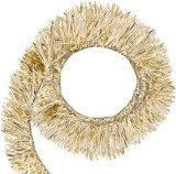 Ghirlanda decorativa de Craciun champagne, 9 cm x 10 m, lucioasa