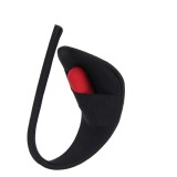 Chiloti Strapless Negru pentru Vibrator ascuns S-L