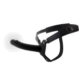 Dildo strap-on scobite - Dorinta Ascunsa Infern Strap-on cu Dildo Realist 18cm Scobit Gol in Interior cu Inel de Prindere de Testicule si...