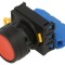 Comutator 22mm Acţionat prin Apăsare 2 NO Roşu