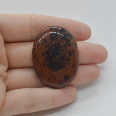 Cabochon obsidian mahon 41x31x6mm c25