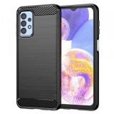 Husa pentru Samsung Galaxy A23 5G A236 / A23 A235, Techsuit, Carbon, Neagra